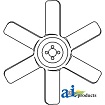 KU20461     Cooling Fan---6 Blade---Replaces 15483-74110